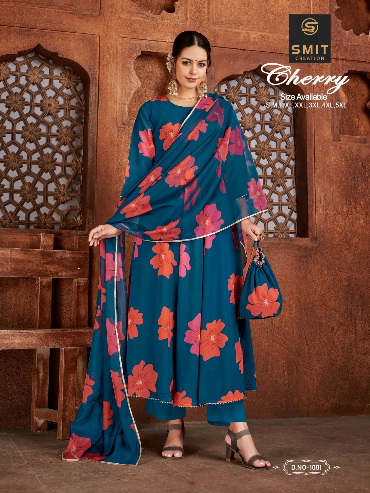 Smit Cherry 1001-1006 Wholesale Printed Kurtis With Dupatta